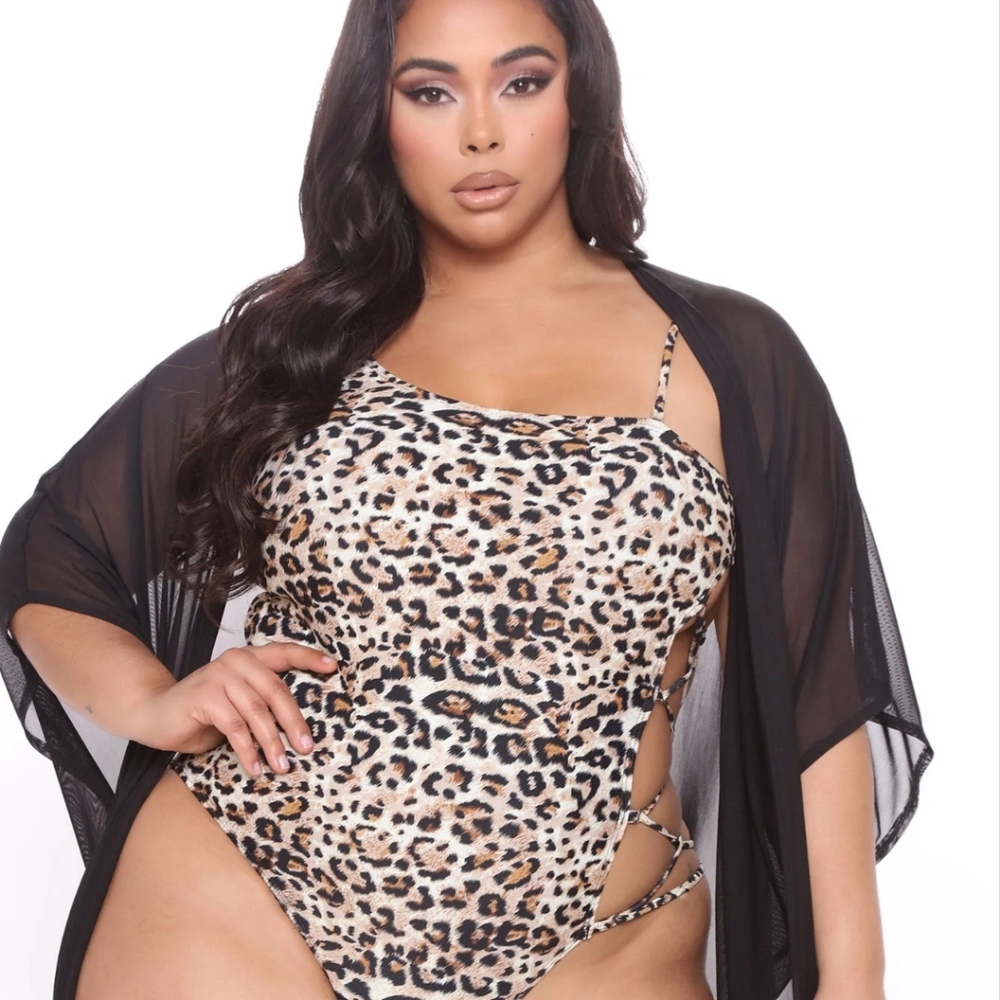 Beach Mesh Swim Cover up Kimono